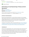EPIDEMIOLOGY AND PATHOPHYSIOLOGY OF BENIGN PROSTATIC HYPERPLASIA cover