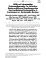 UTILITY OF INTRACARDIAC ECHOCARDIOGRAPHY FOR INFECTIVE ENDOCARDITIS AND CARDIOVASCULAR DEVICE-RELATED ENDOCARDITIS: A CONTEMPORARY SYSTEMATIC REVIEW cover