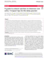 A GUIDE TO ENTERAL NUTRITION IN INTENSIVE CARE UNITS: 10 EXPERT TIPS FOR THE DAILY PRACTICE cover