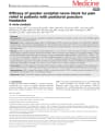EFFICACY OF GREATER OCCIPITAL NERVE BLOCK FOR PAIN RELIEF IN PATIENTS WITH POSTDURAL PUNCTURE HEADACHE cover