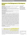 ADVANCES IN THE MANAGEMENT OF CARDIOGENIC SHOCK cover
