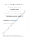 MANAGEMENT OF TRADITIONAL RISK FACTORS FOR THE DEVELOPMENT AND PROGRESSION OF CHRONIC KIDNEY DISEASE cover