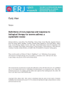 Definitions of non-response and response to biological therapy for severe asthma: a systematic review cover