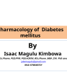 pharmacology of Diabetes mellitus drugs cover