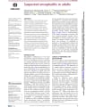SUSPECTED ENCEPHALITIS IN ADULTS cover