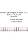 COMMON PATHOLOGIES IN HEART FAILURE(NSTEMI, PE, STEMI)SESSION IX cover