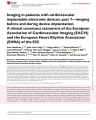 IMAGING IN PATIENTS WITH CARDIOVASCULAR IMPLANTABLE ELECTRONIC DEVICES: PART 1—IMAGING BEFORE AND DURING DEVICE IMPLANTATION cover
