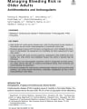 MANAGING BLEEDING RISK IN OLDER ADULTS cover