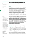 INCLUSION BODY MYOSITIS cover