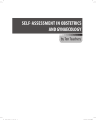 SELF-ASSESSMENT IN OBSTETRICS AND GYNAECOLOGY cover