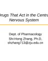 DRUGS THAT ACT IN THE CENTRAL NERVOUS SYSTEM cover