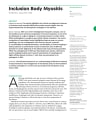 INCLUSION BODY MYOSITIS cover