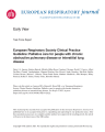 EUROPEAN RESPIRATORY SOCIETY CLINICAL PRACTICE GUIDELINE: PALLIATIVE CARE FOR PEOPLE WITH CHRONIC OBSTRUCTIVE PULMONARY DISEASE OR INTERSTITIAL LUNG DISEASE cover