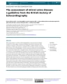 THE ASSESSMENT OF MITRAL VALVE DISEASE: A GUIDELINE FROM THE BRITISH SOCIETY OF ECHOCARDIOGRAPHY cover