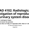 RAD 4102 CASES AND RADIOLOGICAL IMAGES RELEVANT TO GENITOURINARY cover