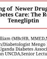 POSITIONING OF NEWER DRUGS IN T2D DIABETES CARE cover