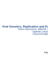 Viral genetics, replication and evolution cover