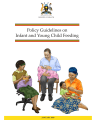 Policy Guidelines on Infant and Young Child Feeding cover
