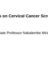 Updates on Cervical Cancer Screening cover