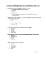 MCQs for Drugs used in anaesthesia and ICU cover