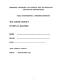 FINAL EXAMINATION – FORENSIC MEDICINE cover