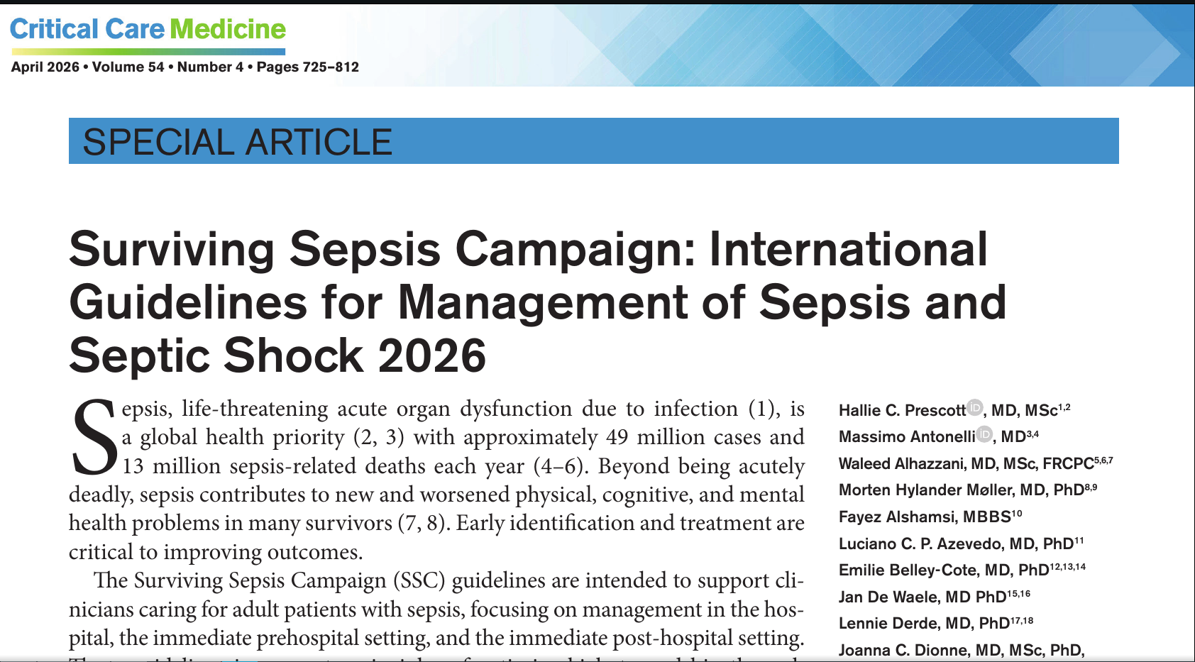 Surviving Sepsis Campaign