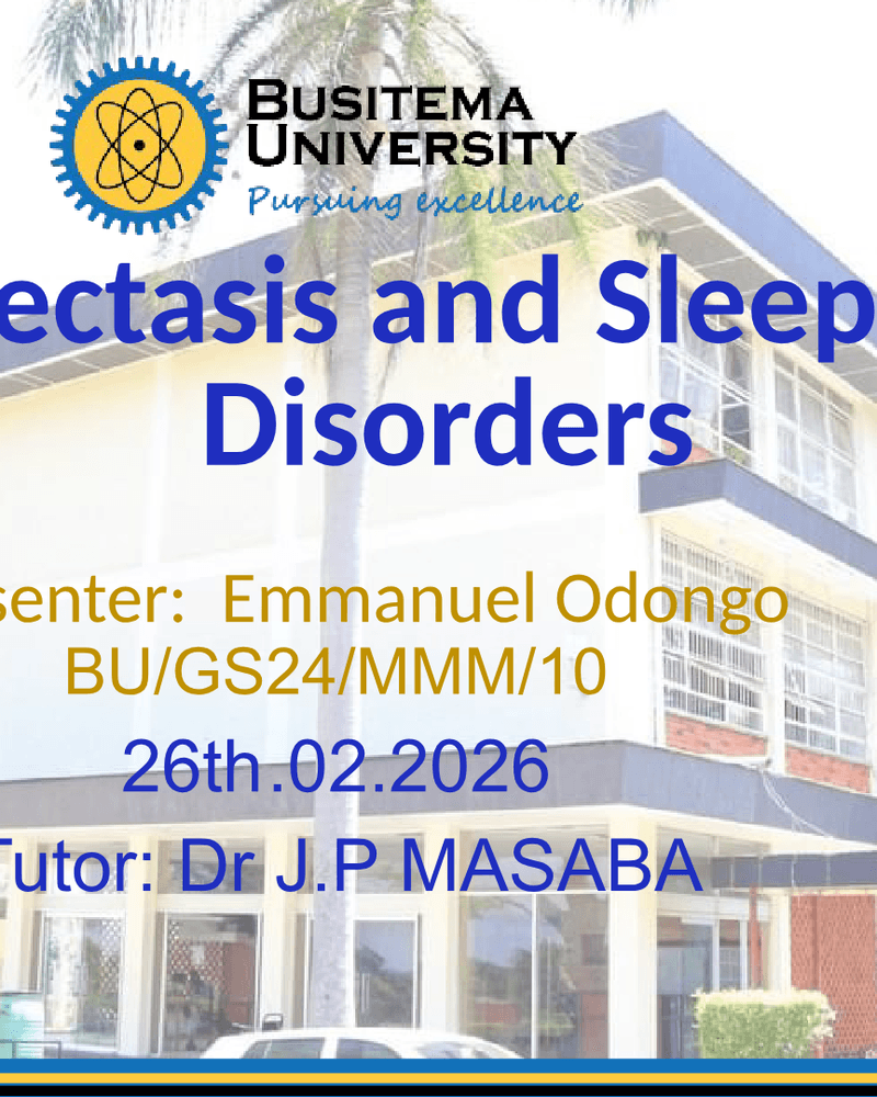 Bronchiectasis and Sleep Related Disorders cover