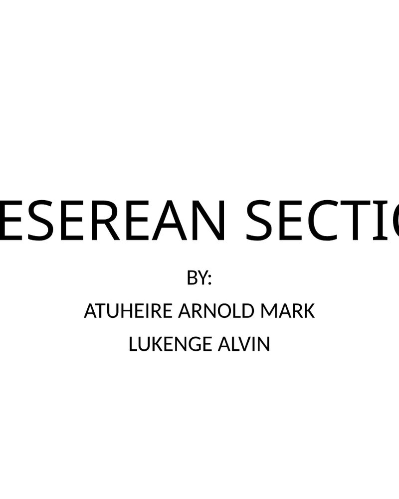 Caesarean Section: Procedure, Indications, and Complications cover