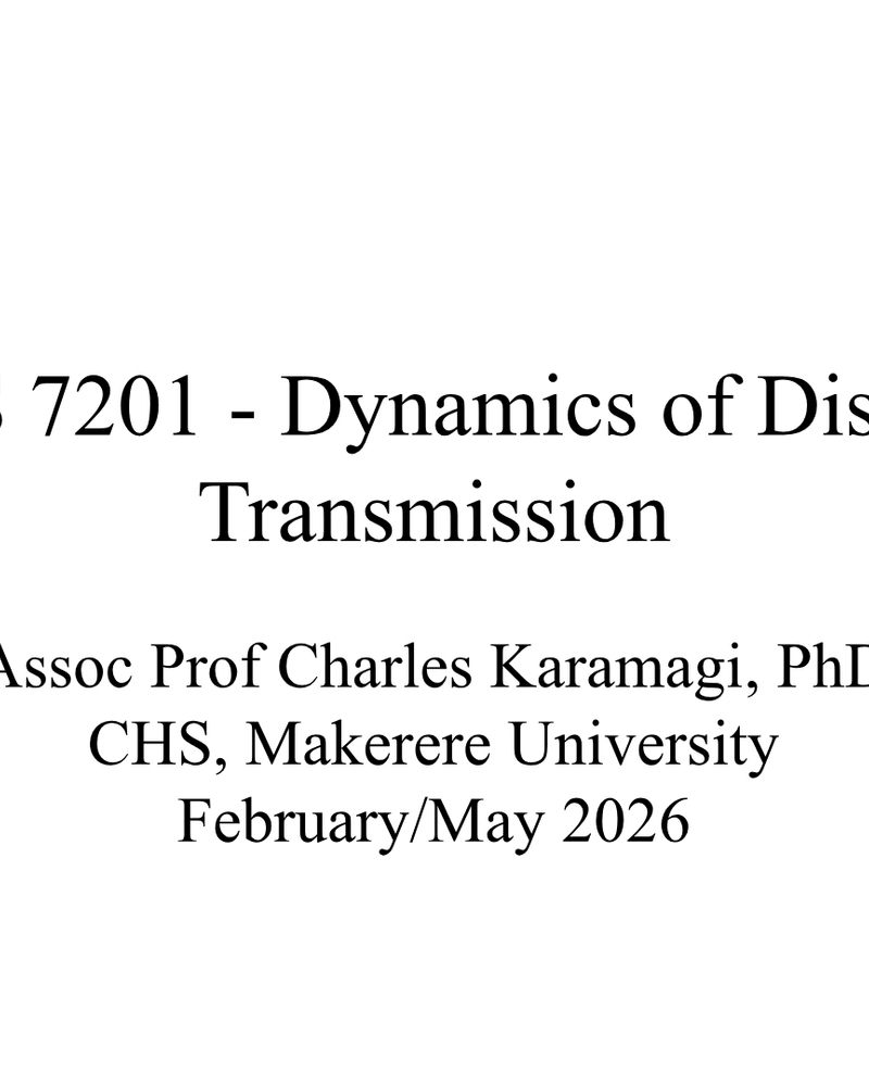 Dynamics of Disease Transmission cover