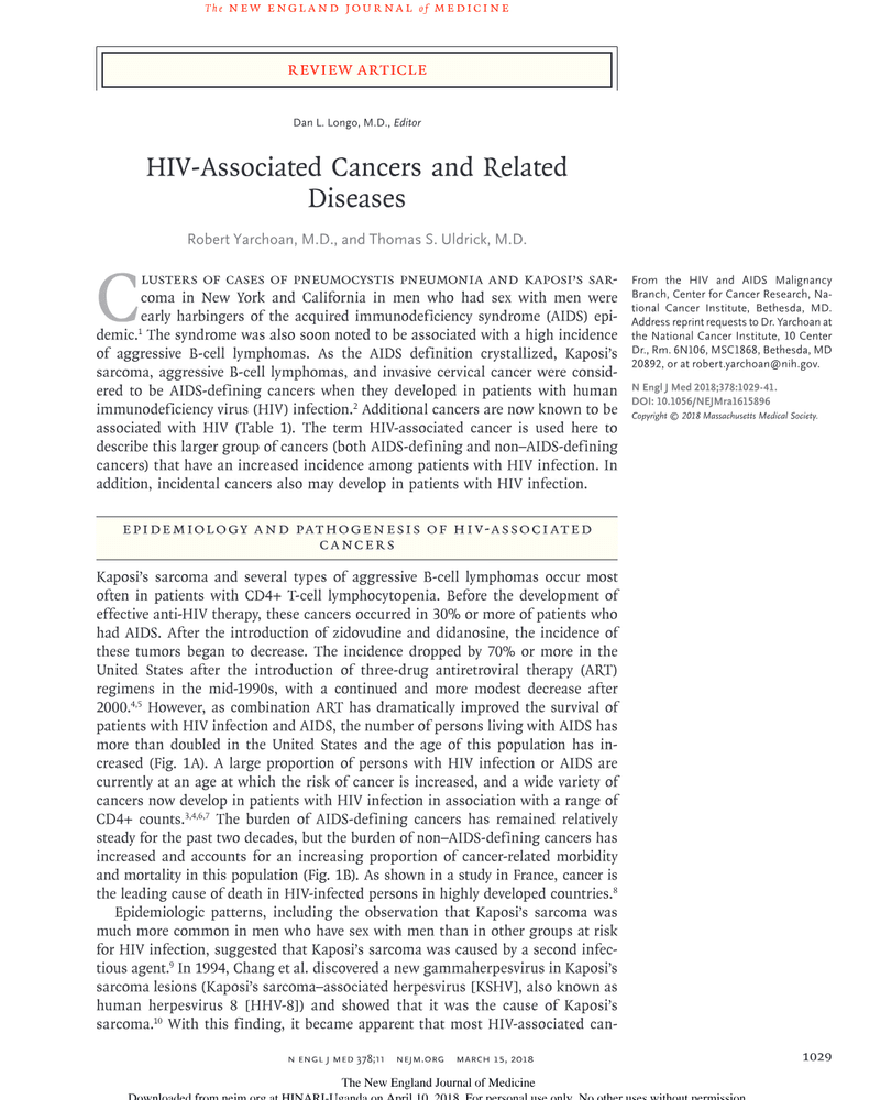 HIV-Associated Cancers and Related Diseases cover