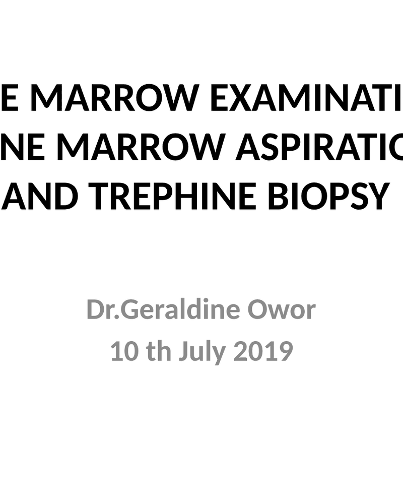 Bone Marrow Exam cover