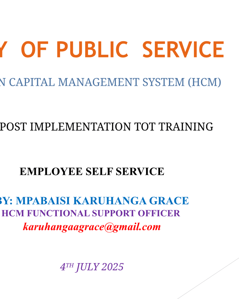 Employee Self-Service Guide for HCM System cover