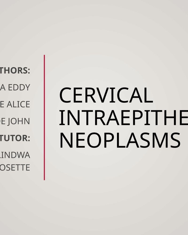 CIN and CERVICAL Ca cover