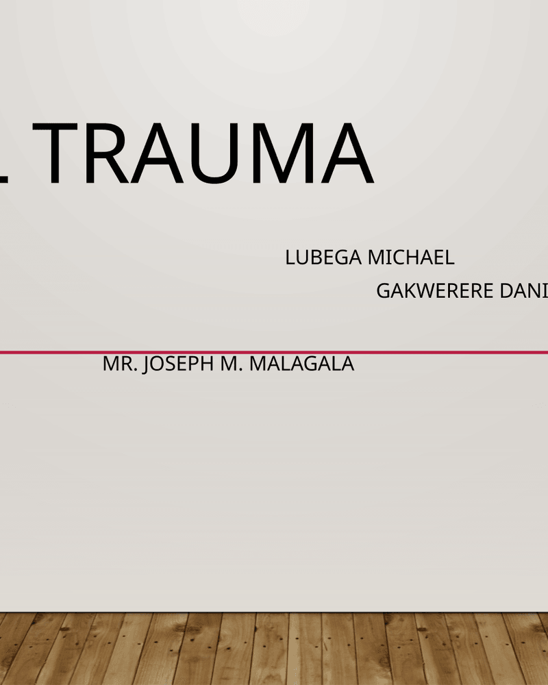 Spinal trauma cover