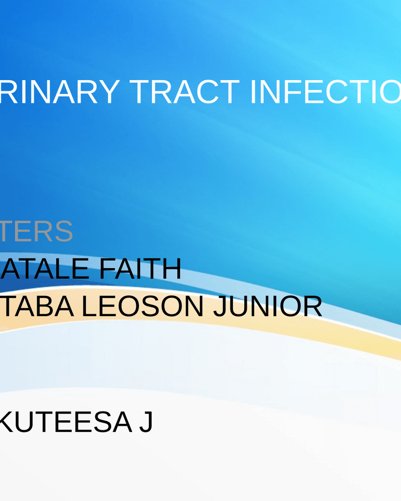 Urinary tract infection cover
