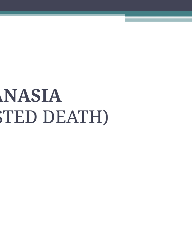 EUTHANASIA cover