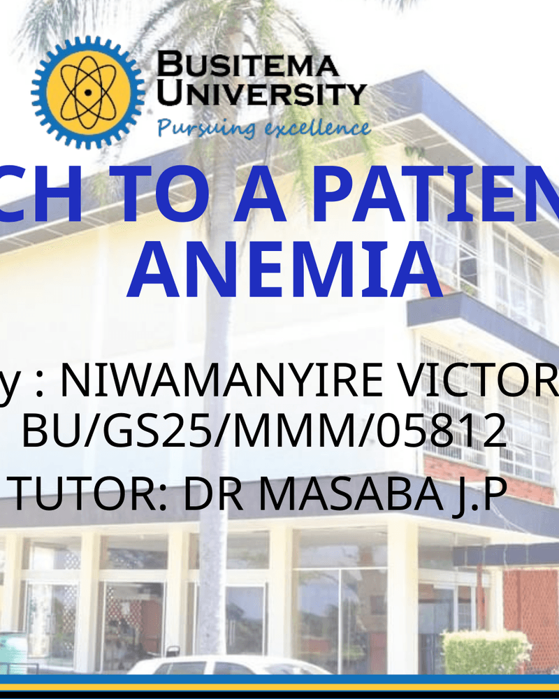 ANEMIA APPROACH cover