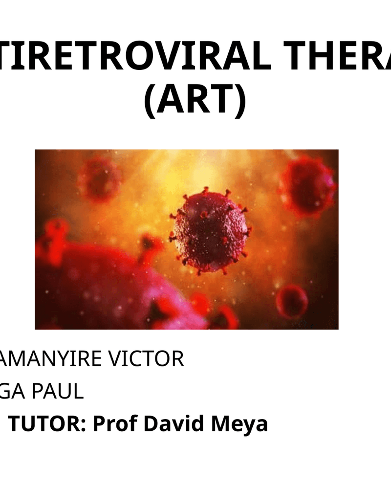 ANTIRETROVIRAL THERAPY (ART) (2) cover