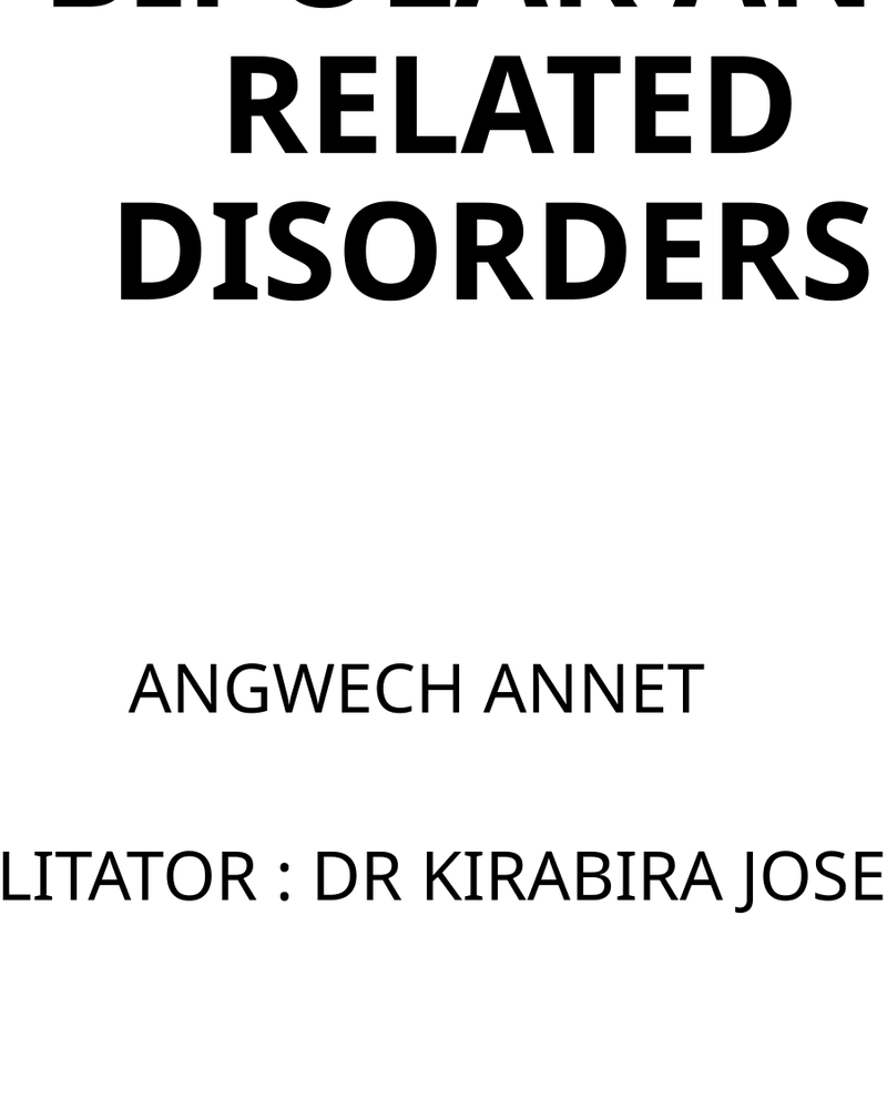 BIPOLAR DISORDERS (1) cover