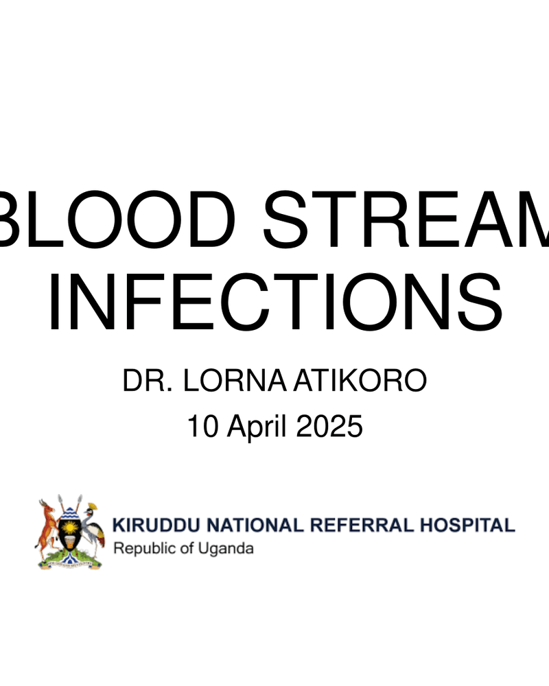 Bloodstream Infections 10 April 2025 (2) cover