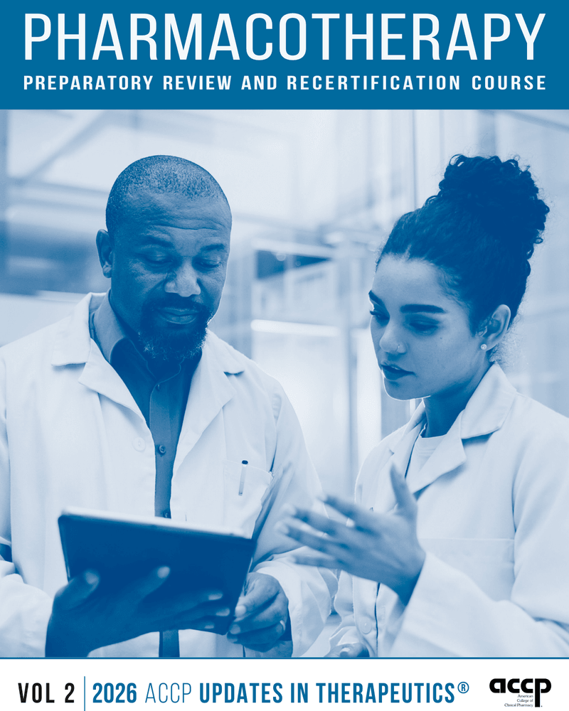 ACCP 2026 Pharmacotherapy Vol 2 cover