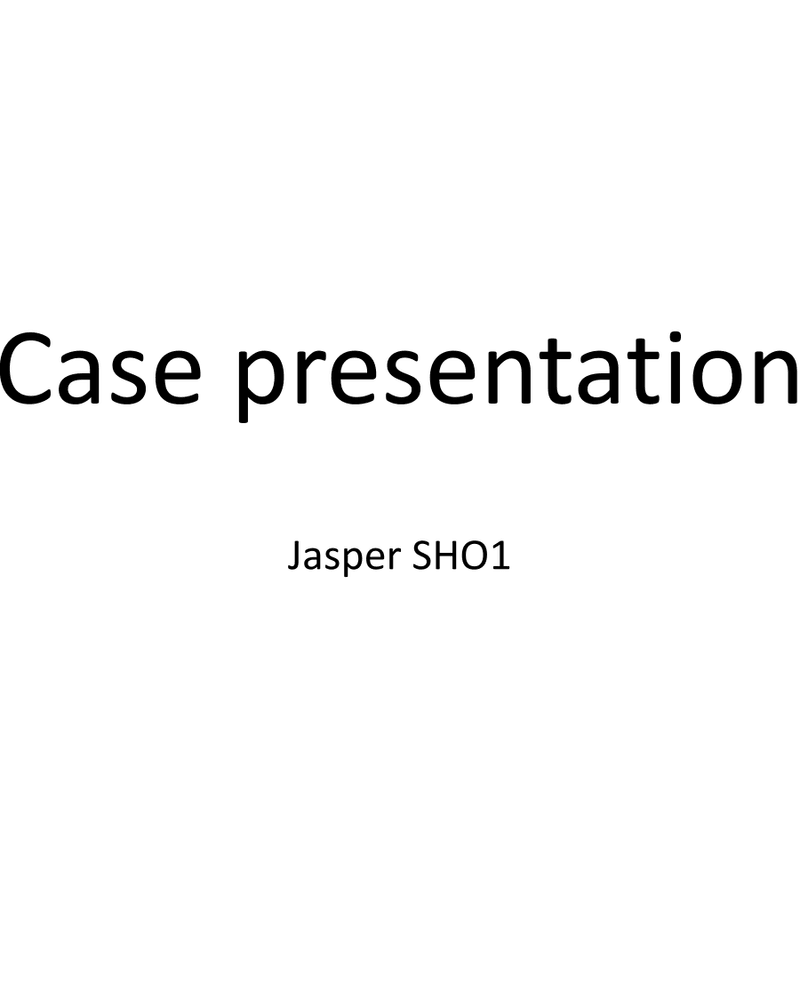 CASE PRESENTATION cover