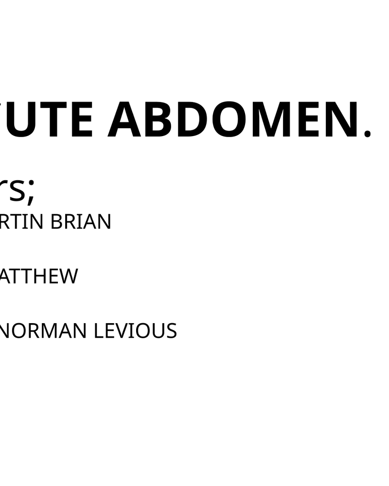 acute abdomen cover