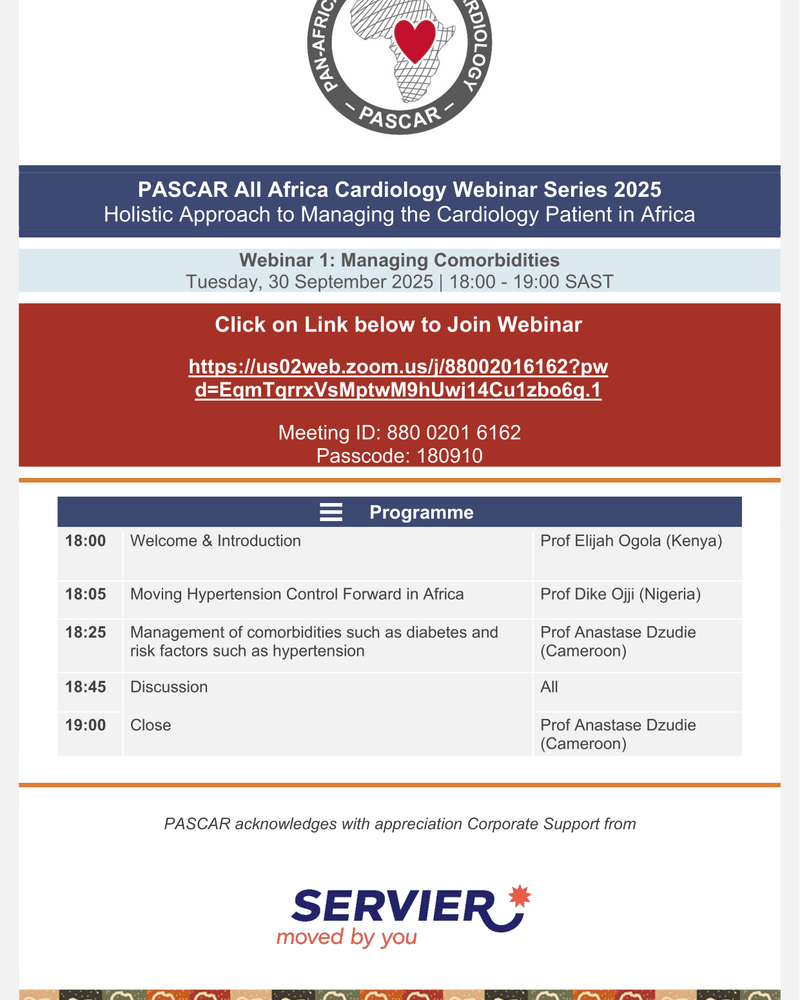 HOLISTIC APPROACH TO MANAGING THE CARDIOLOGY PATIENT IN AFRICA cover