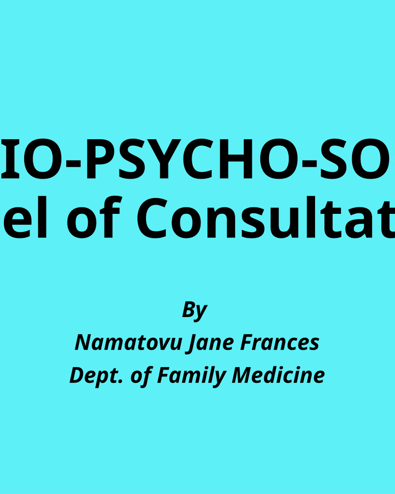 The Bio-Psychosocial model of Consultation (2) cover