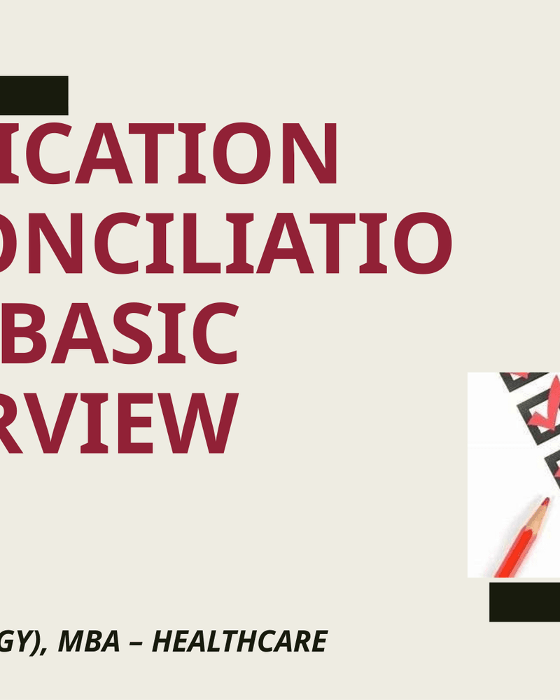 medicationreconciliation-abasicoverview-200413193102 cover