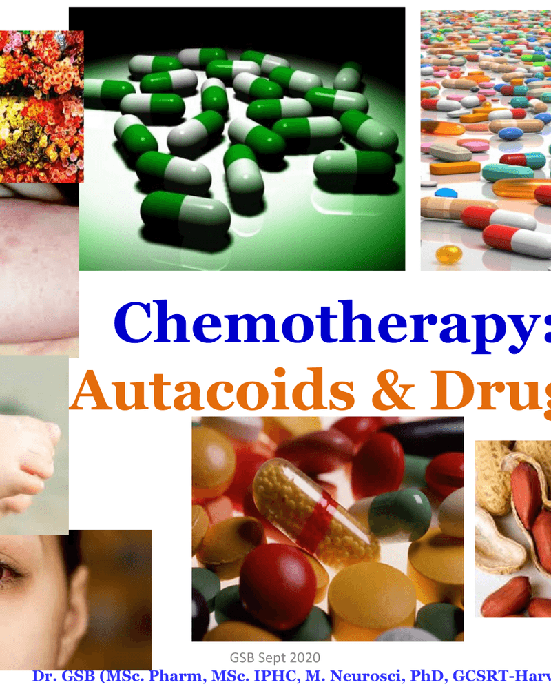 CHEMOTHERAPY: AUTACOIDS & DRUGS cover