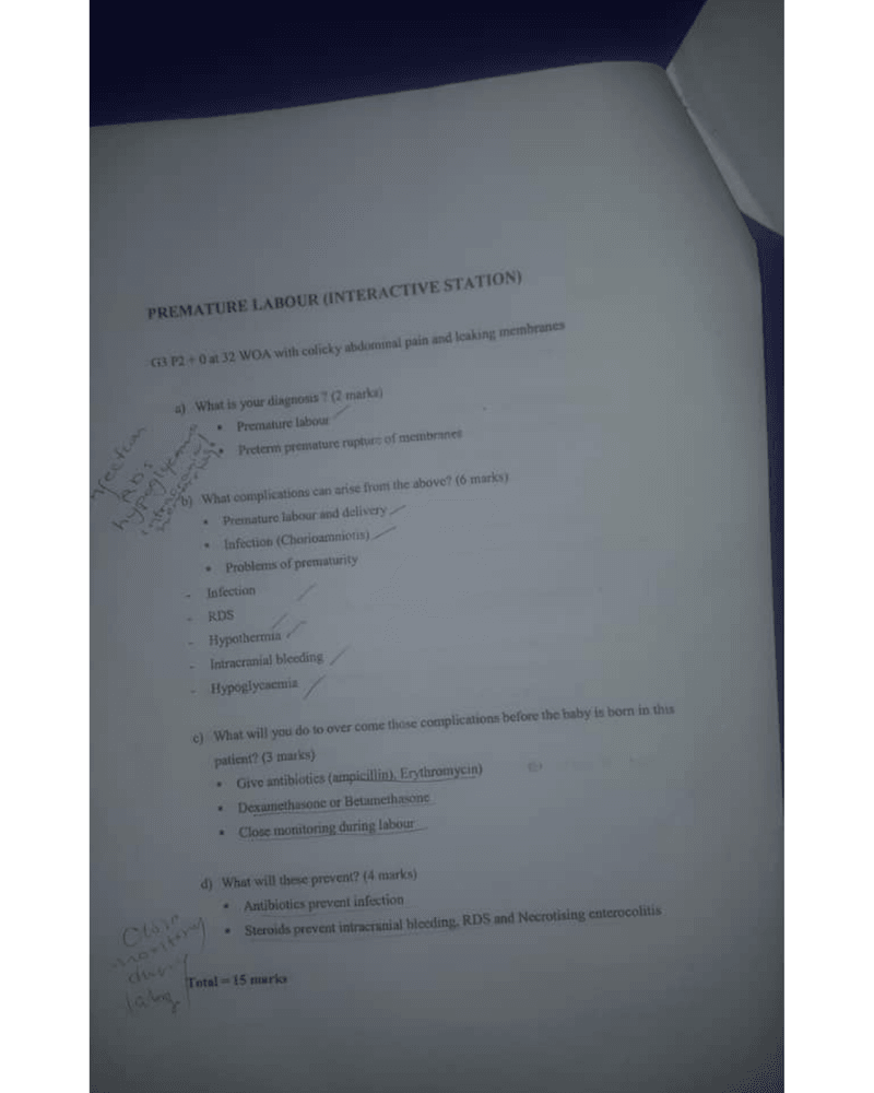 PREMATURE LABOUR (INTERACTIVE STATION) cover