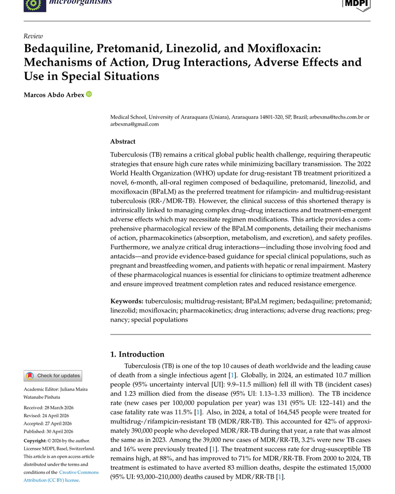 BEDAQUILINE, PRETOMANID, LINEZOLID, AND MOXIFLOXACIN: MECHANISMS OF ACTION, DRUG INTERACTIONS, ADVERSE EFFECTS AND USE IN SPECIAL SITUATIONS cover