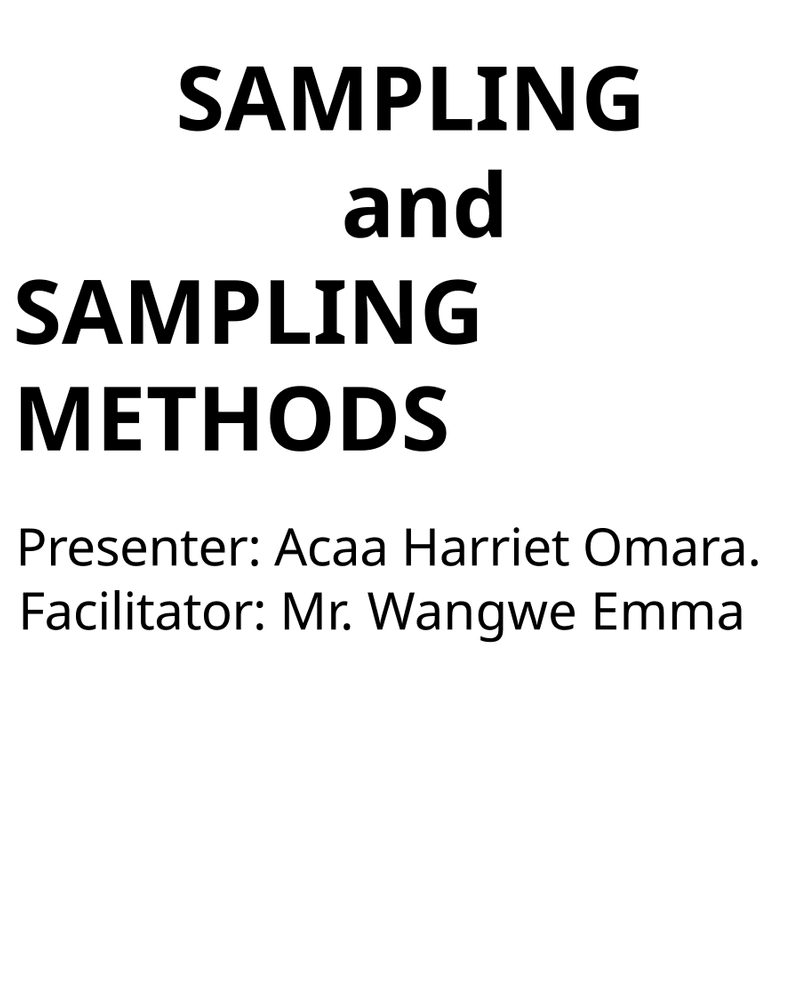 sampling strategies (2) cover
